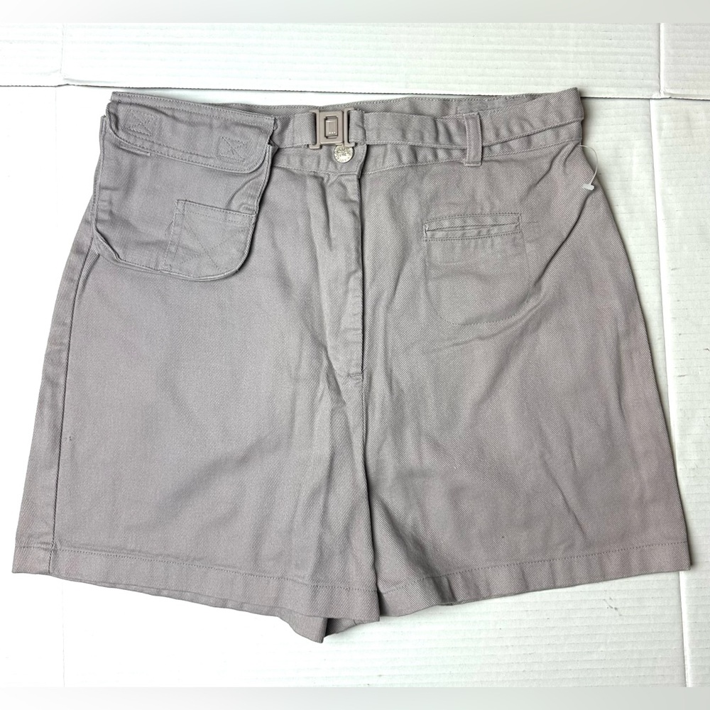 Vintage Gitano Girls 14 1/2 Tan High Rise Shorts‎ With Belt And Bag 90s Y2K
